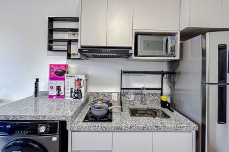 Cozinha de kitnet/studio para alugar com 1 quarto, 25m² em Penha de França, São Paulo