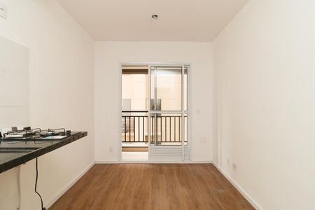 Sala e Cozinha de apartamento para alugar com 1 quarto, 28m² em Vila Gustavo, São Paulo
