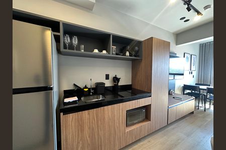 Cozinha de apartamento à venda com 1 quarto, 25m² em Melville Empresarial Ii, Barueri