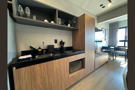Cozinha de apartamento à venda com 1 quarto, 25m² em Melville Empresarial Ii, Barueri