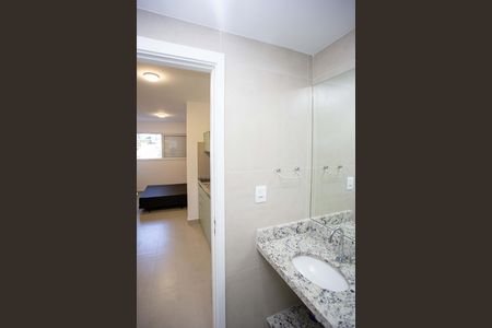 Banheiro de kitnet/studio para alugar com 1 quarto, 21m² em Centro, Diadema