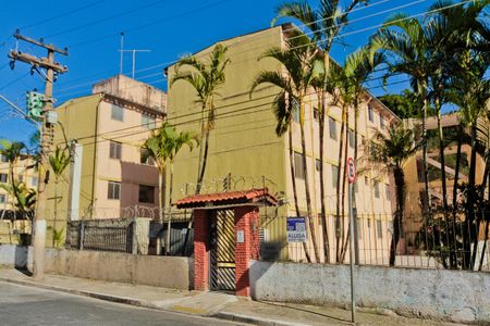 Fachada + Placa de apartamento para alugar com 2 quartos, 45m² em Jardim Antartica, São Paulo