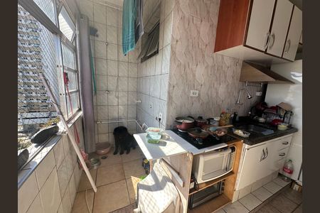 Cozinha de apartamento para alugar com 2 quartos, 60m² em Centro, São Vicente