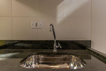 Cozinha - Torneira de casa de condomínio para alugar com 2 quartos, 46m² em Chácara Ondas Verdes, Cotia