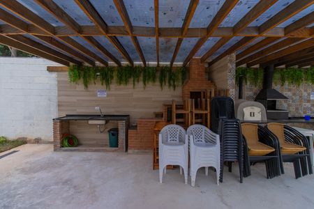Área comum - Churrasqueira de casa de condomínio para alugar com 2 quartos, 46m² em Chácara Ondas Verdes, Cotia