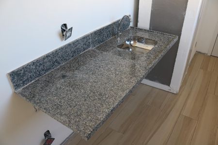 Cozinha de kitnet/studio à venda com 1 quarto, 25m² em Barra Funda, São Paulo