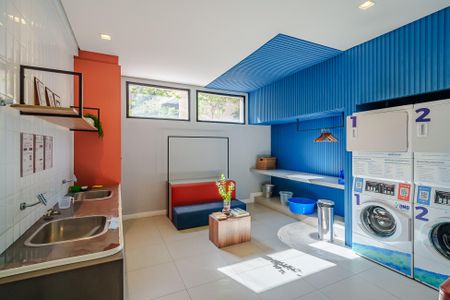 Studio para alugar com 34m², 1 quarto e 1 vaga Studio para alugar com 34m², 1 quarto e 1 vagaÁrea comum - Lavanderia