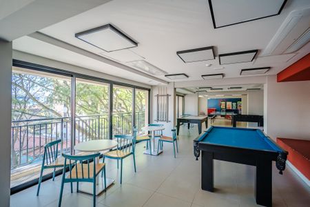 Studio para alugar com 34m², 1 quarto e 1 vaga Studio para alugar com 34m², 1 quarto e 1 vagaÁrea comum - Sala de jogos