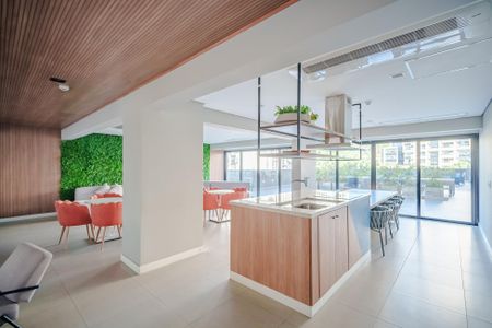 Studio para alugar com 34m², 1 quarto e 1 vaga Studio para alugar com 34m², 1 quarto e 1 vagaÁrea comum - Salão de festas