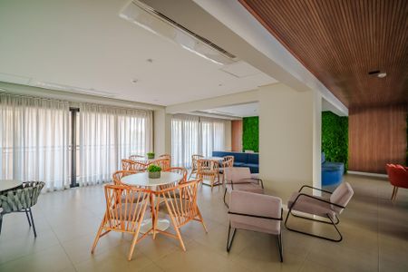 Studio para alugar com 34m², 1 quarto e 1 vaga Studio para alugar com 34m², 1 quarto e 1 vagaÁrea comum - Salão de festas