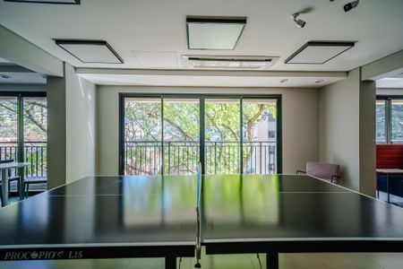 Studio para alugar com 34m², 1 quarto e 1 vaga Studio para alugar com 34m², 1 quarto e 1 vagaÁrea comum - Sala de jogos