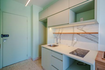 Studio para alugar com 34m², 1 quarto e 1 vaga Studio para alugar com 34m², 1 quarto e 1 vagaCozinha