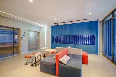 Studio para alugar com 34m², 1 quarto e 1 vaga Studio para alugar com 34m², 1 quarto e 1 vagaHall de entrada