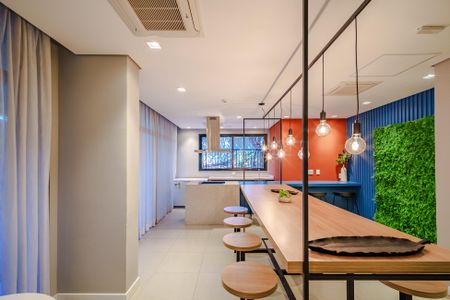 Studio para alugar com 34m², 1 quarto e 1 vaga Studio para alugar com 34m², 1 quarto e 1 vagaÁrea comum - Salão de festas