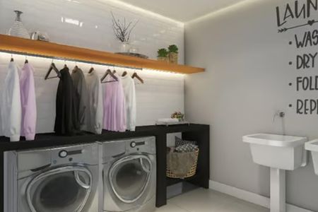 Área Comum - Lavanderia de apartamento para alugar com 2 quartos, 31m² em Jardim Aeroporto, São Paulo