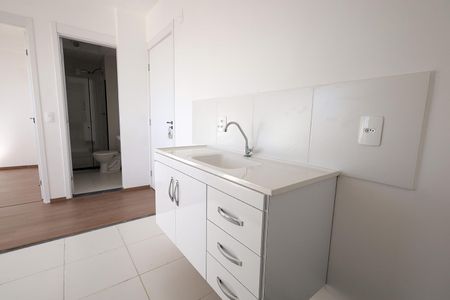 Cozinha e Área de Serviço de apartamento para alugar com 2 quartos, 35m² em Parque Erasmo Assunção, Santo André