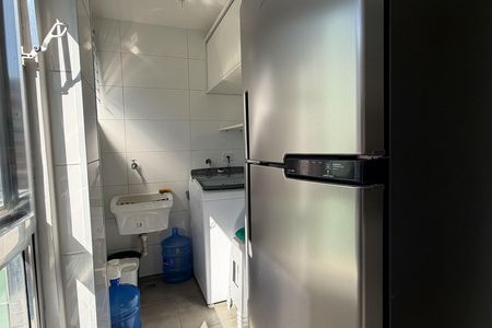 Cozinha e Área de Serviço de apartamento para alugar com 1 quarto, 50m² em Itararé, Santos