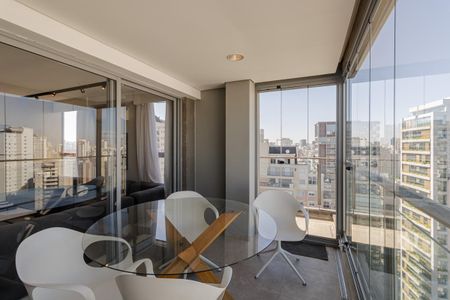 Sacada de apartamento para alugar com 1 quarto, 98m² em Vila Nova Conceição, São Paulo