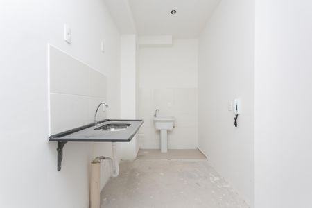 Cozinha  de apartamento à venda com 2 quartos, 34m² em Guaianases, São Paulo