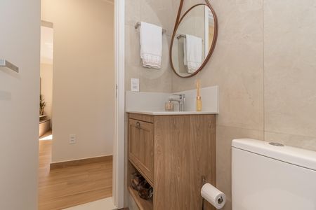 Casa de condomínio à venda com 155m², 3 quartos e 5 vagas Casa de condomínio à venda com 155m², 3 quartos e 5 vagasBanheiro Social