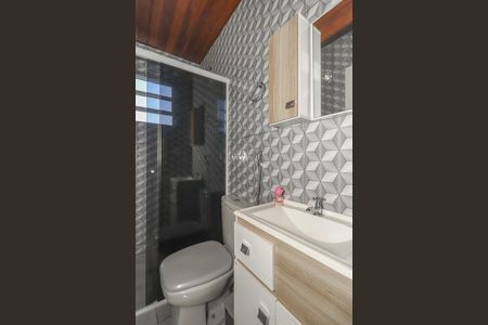 Banheiro de apartamento para alugar com 1 quarto, 42m² em Jardim Dona Leopoldina, Porto Alegre