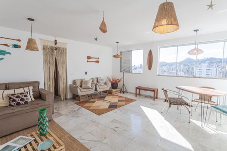 Sala de apartamento para alugar com 2 quartos, 75m² em São Pedro, Belo Horizonte