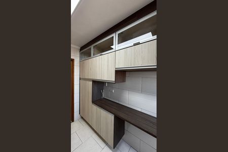 Cozinha de apartamento à venda com 2 quartos, 55m² em Jardim do Estádio, Santo André