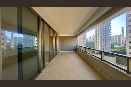 Varanda  de apartamento à venda com 4 quartos, 208m² em Vila das Flores, Nova Lima
