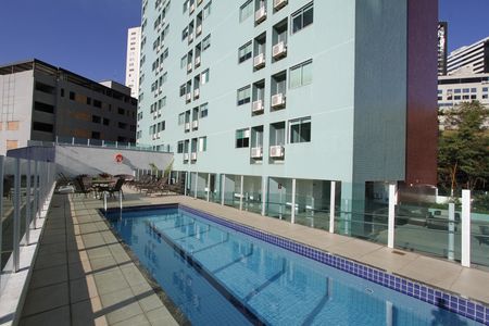 Área comum - Piscina de kitnet/studio à venda com 1 quarto, 29m² em Buritis, Belo Horizonte