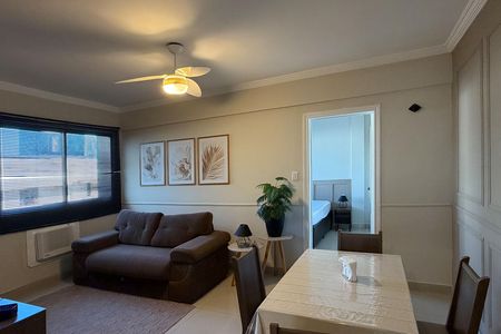 Sala de apartamento para alugar com 1 quarto, 58m² em Aparecida, Santos