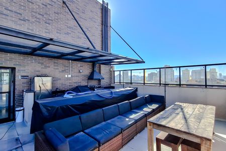 Área comum - Churrasqueira de kitnet/studio para alugar com 1 quarto, 27m² em Vila Deodoro, São Paulo