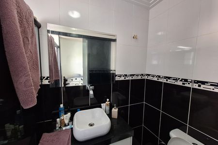 Banheiro da Suíte de apartamento à venda com 2 quartos, 68m² em Vila Valparaíso, Santo André