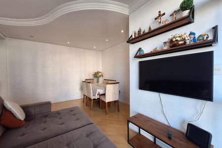 Sala  de apartamento à venda com 2 quartos, 68m² em Vila Valparaíso, Santo André