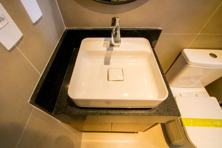 Banheiro de apartamento para alugar com 1 quarto, 42m² em Jardim, Santo André