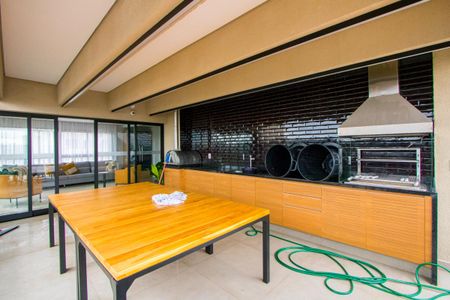 Área comum - Churrasqueira de apartamento para alugar com 1 quarto, 42m² em Jardim, Santo André