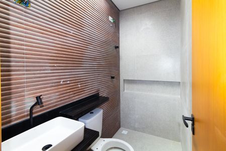 Banheiro da Suíte 1 de casa à venda com 3 quartos, 160m² em Parque São Lucas, São Paulo
