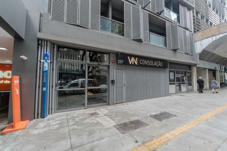 Studio para alugar com 28m², 1 quarto e sem vaga Studio para alugar com 28m², 1 quarto e sem vagaFachada