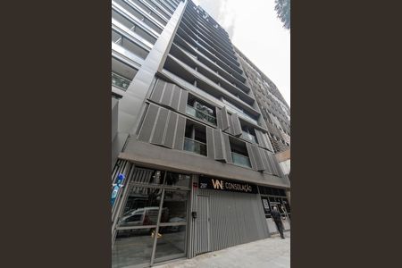 Studio para alugar com 28m², 1 quarto e sem vaga Studio para alugar com 28m², 1 quarto e sem vagaFachada