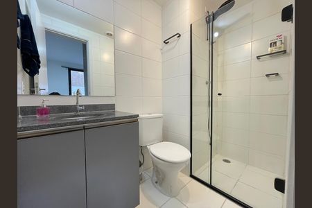 Banheiro da Suíte de apartamento para alugar com 1 quarto, 25m² em Butantã, São Paulo