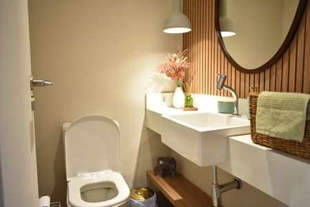Lavabo de apartamento à venda com 3 quartos, 130m² em Mirandópolis, São Paulo