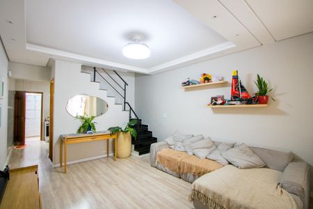 Sala de casa à venda com 3 quartos, 110m² em Vila Alzira, Santo André