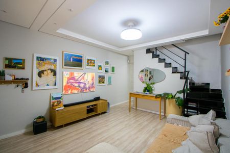 Sala de casa à venda com 3 quartos, 110m² em Vila Alzira, Santo André