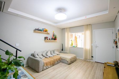 Sala de casa à venda com 3 quartos, 110m² em Vila Alzira, Santo André