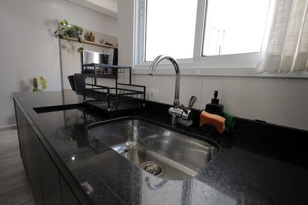 Cozinha de apartamento à venda com 2 quartos, 89m² em Vila Valparaíso, Santo André