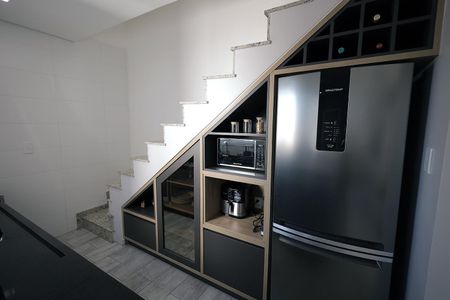 Cozinha de apartamento à venda com 2 quartos, 89m² em Vila Valparaíso, Santo André