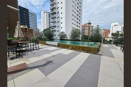 Área comum - Piscina de kitnet/studio para alugar com 1 quarto, 26m² em Brooklin, São Paulo