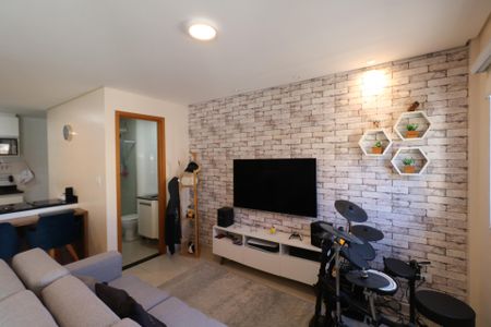 Sala de apartamento à venda com 1 quarto, 37m² em Osvaldo Cruz, São Caetano do Sul