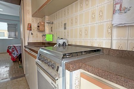 Cozinha e Área de Serviço de kitnet/studio para alugar com 1 quarto, 28m² em Gonzaga, Santos