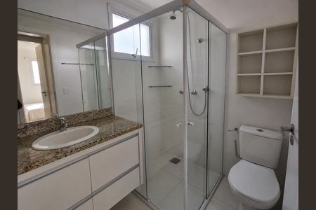 Banheiro social de apartamento para alugar com 3 quartos, 105m² em Parque Campolim, Sorocaba