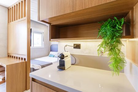 Cozinha de kitnet/studio para alugar com 1 quarto, 24m² em Vila Olímpia, São Paulo